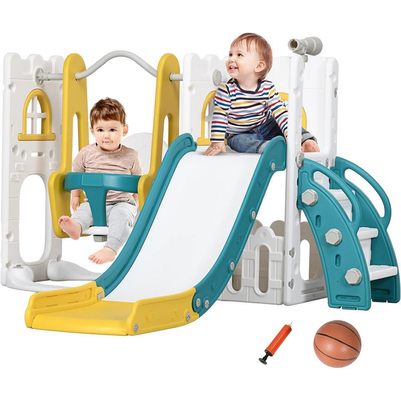 Toddler Swing And Slide Set